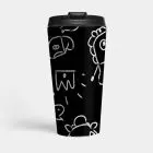 BT21 Travel MUG - BLACK & WHITE - COLLECTION