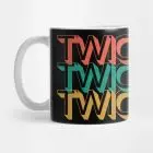 TWICE MUG - Retro Typography Artwork