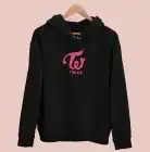 TWICE Hoodie - Logo-Gray-Men-M