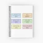 ASTRO Notebook - Names Stickers - Collection