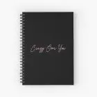 Black Pink Notebook - Crazy Over You