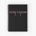 Black Pink Notebook - Pink Venom