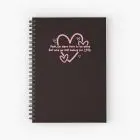 Black Pink Notebook - Born To Be Alone