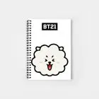 BT21 Notebook - RJ - Chillin Face