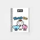 BT21 Notebook - Koya, RJ, Shooky & Cooky - Bowing - Thank You