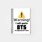 BTS Notebook - Warning!