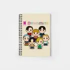 BTS Notebook - DYNAMITE - Chibi Artwork