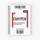 ENHYPEN Notebook - Boarding Pass Artwork