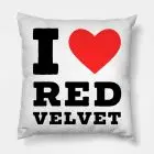 Red Velvet Pillow - I love ReVe