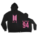 هودي سحاب Bts — إصدار "BTS" — Bts Black Hoodie