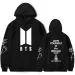 هودي بولوفر Bts — إصدار "BTS" — Bts Black Hoodie