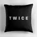 Twice Throw Pillow — Red Retro Ver.