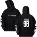 هودي سحاب Black Pink — إصدار "JENNIE" — Black Pink Black Hoodie