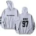 هودي أوفرسايز Black Pink — إصدار "ROSE" — Black Pink Black Hoodie