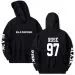 هودي Black Pink — إصدار "ROSE" — Black Pink Black Hoodie