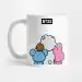 كوب سفر Bt21 — إصدار "KOYA, SHOOKY, RJ & COOKY" — Bt21 Black Edition