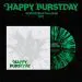SEVENTEEN HAPPY BURSTDAY Black Splatter & Evergreen LP contents: vinyl, booklet, photocards, and lyrics poster