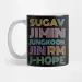 كوب معزول Bts — إصدار "All Members Name" — Bts Gift Set