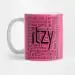 Itzy K pop Mug Typography Artwork — Black Premium Ver.