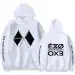 هودي بولوفر Exo — إصدار "EXO" — Exo White Hoodie