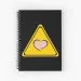 مفكرة Black Pink — إصدار "Funny Fake Hazard Symbol Sign" — Black Pink Limited Edition