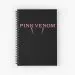 Black Pink Spiral Notebook Signature — Black Stylish Ver.