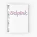 Black Pink Spiral Notebook Selpink (Grid) — Red Retro Ver.