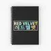 دفتر Red Velvet (غلاف أسود لوجو)
