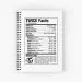 نوت بوك Twice — إصدار "Nutritional Facts" — Twice Limited Edition