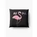 Aespa Throw Pillow Flamingo — Green Classic Ver.