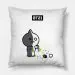 Bt21 Throw Pillow — Black Casual Ver.