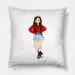 مخدة Red Velvet — إصدار "Irene" • قماش مخملي/بلش — Red Velvet Limited Edition