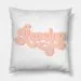 وسادة ديكور Red Velvet — إصدار "Reveluv Typography" • قماش مخملي/بلش — Red Velvet Limited Edition