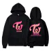 هودي أوفرسايز Twice — إصدار "Twice" — Twice Black Hoodie
