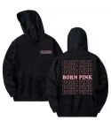 Black Pink Oversized Hoodie Signature — Blue Premium Ver.