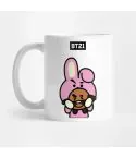كوب سفر Bt21 — إصدار "COOKY & SHOOKY" — Bt21 Black Edition