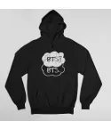 هودي سحاب Bts — إصدار "BTS" — Bts Black Hoodie