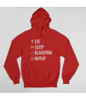 هودي بولوفر Black Pink — إصدار "Signature" — Black Pink Black Hoodie