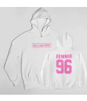 هودي سحاب Black Pink — إصدار "JENNIE" — Black Pink Black Hoodie