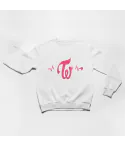 Twice Oversized Sweatshirt Signature — Beige Classic Ver.