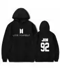 هودي يونيسكس Bts — إصدار "BTS" — Bts Black Hoodie