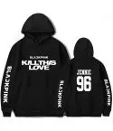 هودي يونيسكس Black Pink — إصدار "JENNIE" — Black Pink Black Hoodie