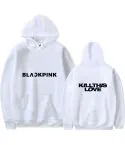Black Pink Zip Hoodie Signature — Silver Classic Ver.