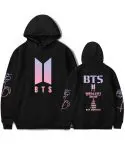 هودي بولوفر Bts — إصدار "BTS" — Bts Black Hoodie
