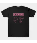 تيشيرت يونيسكس Black Pink — إصدار "Signature" — Black Pink Vintage Style