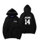 هودي سحاب Stray Kids — إصدار "Signature" — Stray Kids Black Hoodie