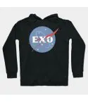 هودي يونيسكس Exo — إصدار "Signature" — Exo Black Hoodie