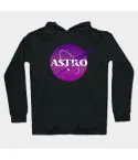 هودي سحاب Astro — إصدار "ASTRO" — Astro Black Hoodie