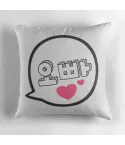 Kpop Plush Pillow Signature — Beige Classic Ver.