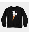 سويتشرت ياقة مستديرة Black Pink — إصدار "LISA" — Black Pink Limited Edition